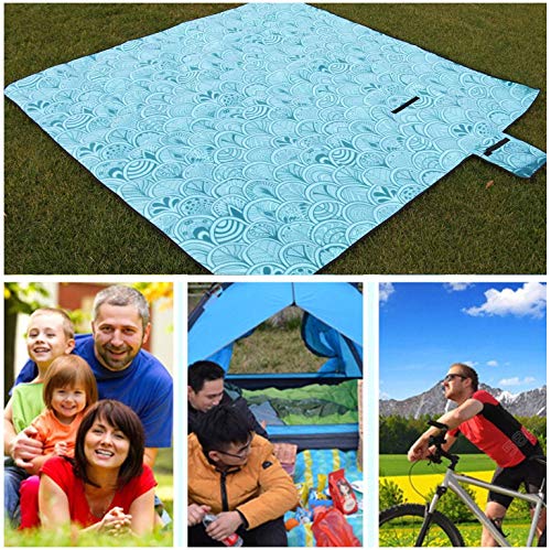 SaiXuan Manta de Picnic, Alfombra para Camping, Impermeable, Plegable,200 x 200cm XXL Manta de Picnic Manta para Playa Extra Grande Camping Plegable Impermeable con fácil Llevar