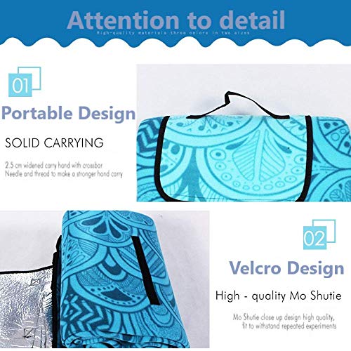 SaiXuan Manta de Picnic, Alfombra para Camping, Impermeable, Plegable,200 x 200cm XXL Manta de Picnic Manta para Playa Extra Grande Camping Plegable Impermeable con fácil Llevar