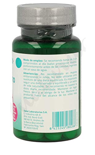 SAKAICardo Mariano 180 comprimido (dos botes 90+90) sin aditivos, extracto seco de Silimarina, depurativo limpiador y desintoxicante natural para el hígado, 70% Silimarina titulado + 30% Silibina.
