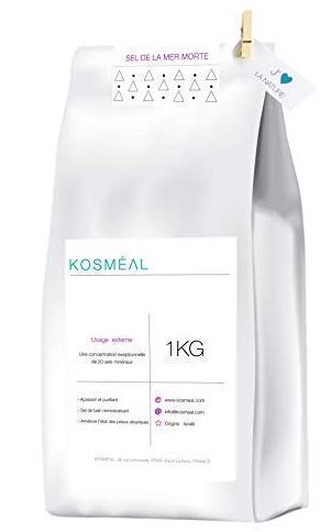 Sal del Mar Muerto 1 kg – Minerales naturales – de Israel – Embalaje ecológico papel kraft blanco