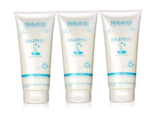 Salerm21 Acondicionador Proteína de Seda Sin Aclarado 200ml (3 UNIDADES)