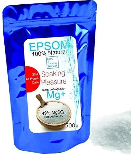 Sales Epsom Puras 500 g Exfoliante Facial y Corporal 100% Natural ● Magnesio Grado Alimentar