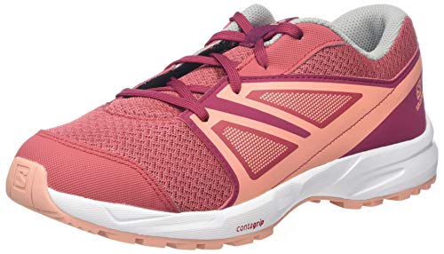 Salomon Sense J, Zapatillas de Senderismo Unisex Niños, Rojo (Garnet Rose/Beet Red/Coral Almond), 33 EU