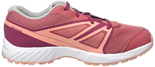 Salomon Sense J, Zapatillas de Senderismo Unisex Niños, Rojo (Garnet Rose/Beet Red/Coral Almond), 33 EU