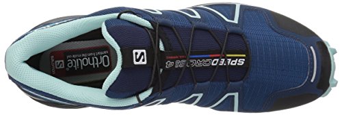 Salomon Speedcross 4 W, Zapatillas de Trail Running para Mujer, Azul Poseidon Eggshell Blue Black, 36 EU