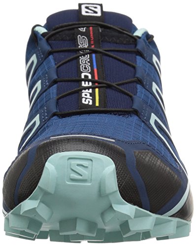 Salomon Speedcross 4 W, Zapatillas de Trail Running para Mujer, Azul Poseidon Eggshell Blue Black, 41 1/3 EU