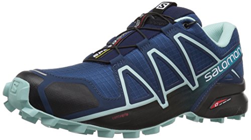 Salomon Speedcross 4 W, Zapatillas de Trail Running para Mujer, Azul Poseidon Eggshell Blue Black, 41 1/3 EU
