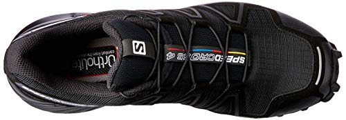 Salomon Speedcross 4 W, Zapatillas de Trail Running para Mujer, Negro (Black/Black/Black Metallic), 38 EU