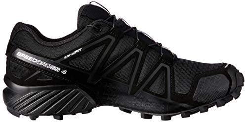 Salomon Speedcross 4 W, Zapatillas de Trail Running para Mujer, Negro (Black/Black/Black Metallic), 43 1/3 EU