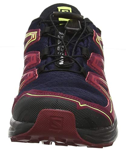 Salomon Wings Flyte 2 GTX W, Zapatillas de Running para Asfalto para Mujer, Azul (Evening Blue/Beet Red/Sunny Lime Evening Blue/Beet Red/Sunny Lime), 36 2/3 EU
