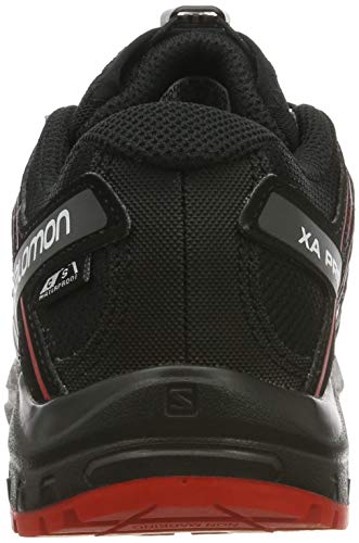 Salomon XA Pro 3D CSWP J, Zapatillas de Deporte Unisex Niños, Negro/Rojo (Black/Black/High Risk Red), 31 EU