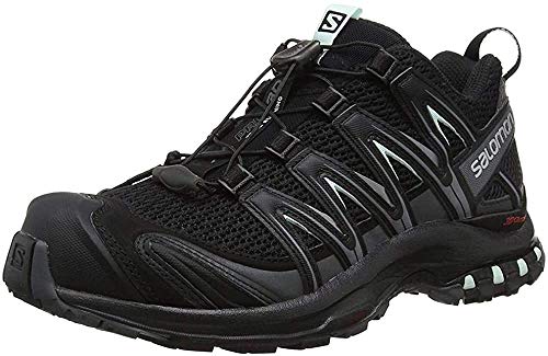 Salomon XA Pro 3D W Zapatillas de trail running Mujer, Negro (Black/Magnet/Fair Aqua), 37 1/3 EU (4.5 UK)