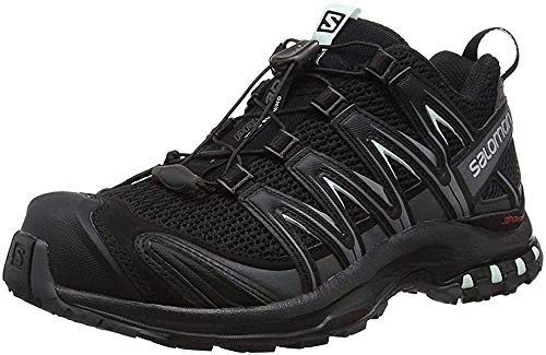 Salomon XA Pro 3D W Zapatillas de trail running Mujer, Negro (Black/Magnet/Fair Aqua), 37 1/3 EU (4.5 UK)