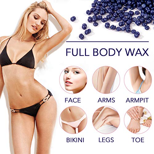 Salon Evolution Cera Depilatoria Caliente 500g Frijoles de Cera Wax Profesional Para Hombre y Mujere para Leliminación Del Vello - Cara, Bikini, Piernas, Nariz, Jazmín & Lavanda