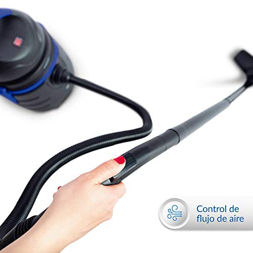 SAMBA Aspirador sólidos y líquidos Q7 Efficient,1000W, Filtro de Agua Lavable, Función Soplador, Capacidad 15l, 85dB, Incluye Accesorios para Tapicerías, Boquilla Estrecha, Soplador, Cepillo de Suelo