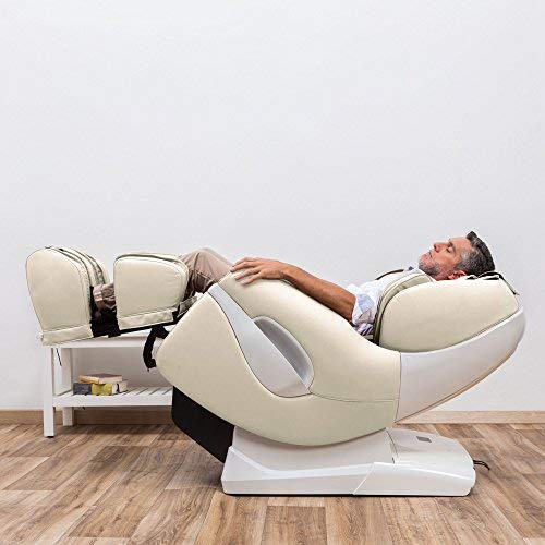 SAMSARA® Sillon de masaje 2D - Beige (modelo 2020) - Sofa masajeador electrico de relax con shiatsu - Silla butaca con presoterapia, gravedad cero, calor y USB - Garantía 2 Años