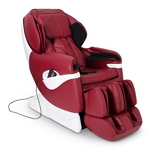 SAMSARA® Sillon de masaje 2D - Rojo (modelo 2020) - Sofa masajeador electrico de relax con shiatsu - Silla butaca con presoterapia, gravedad cero, calor y USB - Garantía 2 Años
