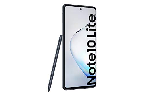 Samsung Galaxy Note 10 Lite - Smartphone de 6.7" FHD+ (4G, Dual SIM, 6GB RAM, 128GB ROM, cámara trasera 12MP(W)+12MP(UW)+12MP, cámara frontal 32MP, Octacore Exynos 9810), Aura Black [Versión española]