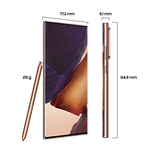 Samsung Galaxy Note20 Ultra 5G Smartphone Android Libre de 6.9" 256GB Mystic Bronze [Versión española]