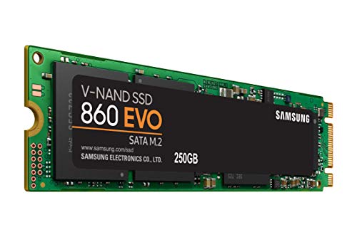 Samsung V-Nand SSD 860 EVO SATA M.2, 250 GB, 550 MB/s Seq Read, 520 MB/s Seq Write