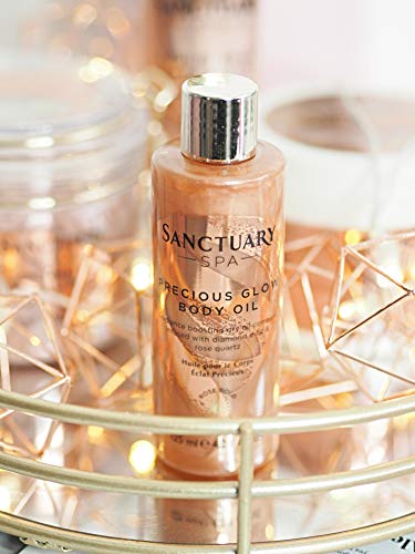 Sanctuary Spa Hidratante Corporal, Iluminador Oro Rosa Radiance, Aceite Corporal, 125 ml
