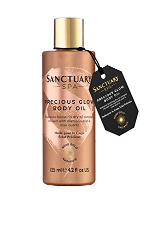 Sanctuary Spa Hidratante Corporal, Iluminador Oro Rosa Radiance, Aceite Corporal, 125 ml