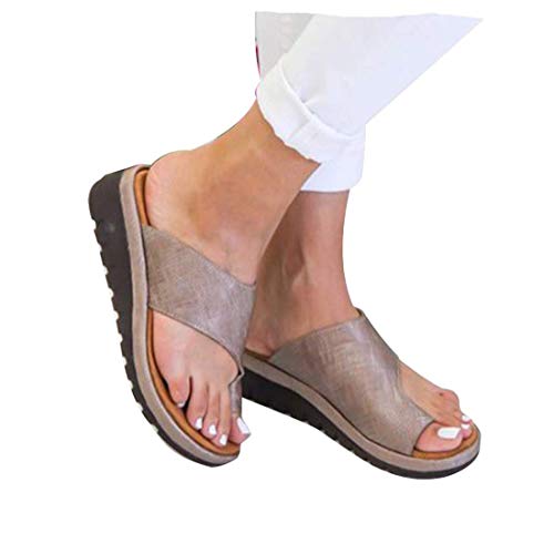 Sandalias Correctoras Sandalias Cómodas De Plataforma Bunion Corrector Zapatos Pies Correcta Suela Plana Playa Ortopédica Zapatillas Cuidado De Los Pies