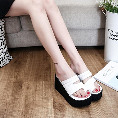 Sandalias mujer verano 2018, Covermason Sandalias de moda con punta gruesa de las mujeres Peep Toe