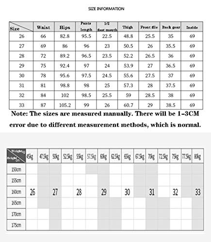 SANJIBAO Pantalones Palazzo Acampanados Largos Señoras Pantalones Pantalones Deportivos Pantalones de Cintura Alta deshilachados con Cremallera y Botones. Color sólido de Longitud Completa,33