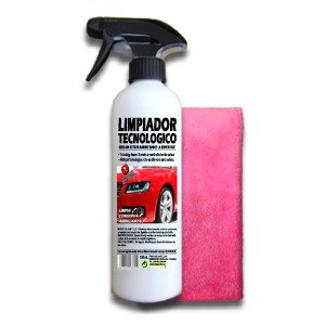 SANMARINO CERA TECNOLÓGICA EFECTO BARNIZ "LIMPIEZA EN SECO" CON PISTOLA 500 ML. + BAYETA.