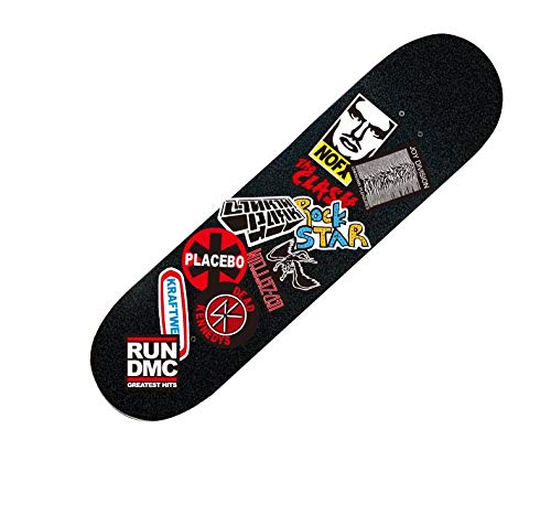 Sanmatic Pegatina de Rock and Roll 100Pcs, Pegatina Bomb Pack para Guitarra Batería Auriculares Etiqueta engomada de la música del Ordenador portátil