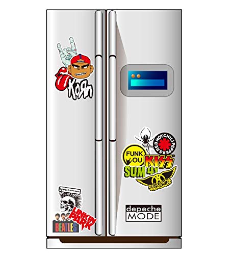 Sanmatic Pegatina de Rock and Roll 100Pcs, Pegatina Bomb Pack para Guitarra Batería Auriculares Etiqueta engomada de la música del Ordenador portátil