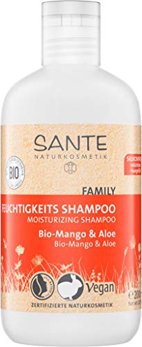 Sante Natural cosmético Humedad Champú Bio de mango y Aloe, fruchtiger Aroma, Proporciona la humedad, brillante pelo, 200 g