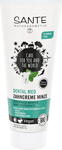 Sante Naturkosmetik 42376 pasta dentífrica 75 ml - Pasta dentífrica (Adulto, 75 ml, Pasta, Aqua (Water), Calcium Carbonate, Xylitol, Glycerin, Silica, Salvia Triloba Leaf Extract *, Salvia.)