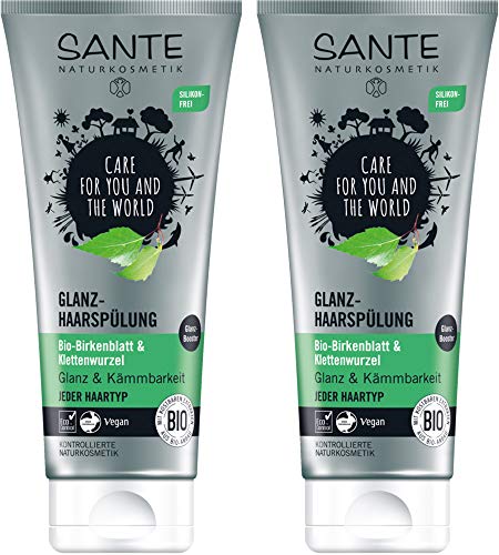 Sante Naturkosmetik - Brilliant Acondicionador, 200 ml, 2-pack (2 x 0,2 l)