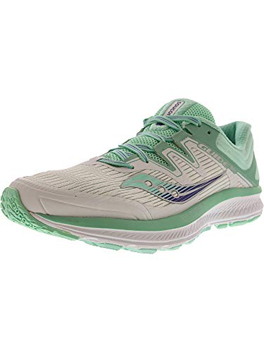 Saucony Guide ISO Stabilitätsschuh Damen-Weiß, Mint, Zapatillas de Running Zapato de Estabilidad para Mujer, Verde Agua, 38 EU