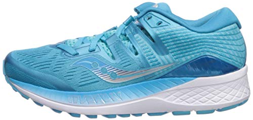 Saucony Ride ISO Neutralschuh Damen-Blau, Hellblau, Zapatillas de Running Calzado Neutro para Mujer, Blue, 40 EU