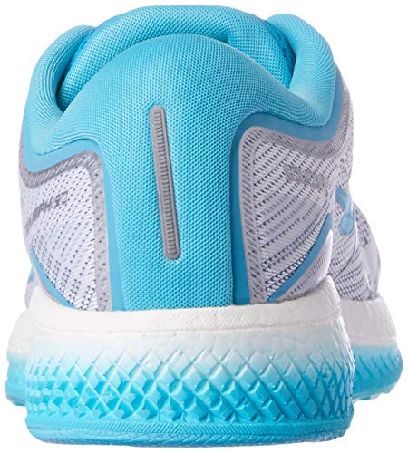 Saucony Triumph ISO 5 Neutralschuh Damen-Weiß, Blau, Zapatillas de Running Calzado Neutro para Mujer, White/Blue, 37 EU