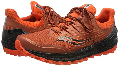Saucony Xodus ISO 3, Zapatillas de Running para Hombre, Naranja (Orange/Black 36), 42.5 EU