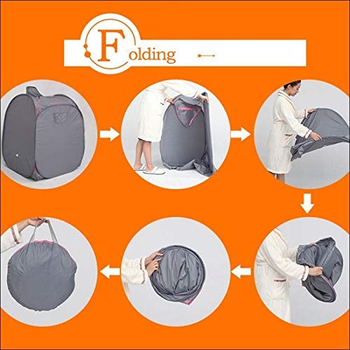 Saunas Máquina 2L portátil de Vapor Saludable Sauna SPA Sala de Inicio beneficioso de Cuerpo Completo Que Adelgaza Plegable Detox Terapia Vapor Cabina de Sauna bañera Portátil Sauna