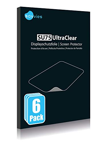 savvies Protector Pantalla Compatible con Nintendo New 3DS XL (6 Unidades) Pelicula Ultra Transparente