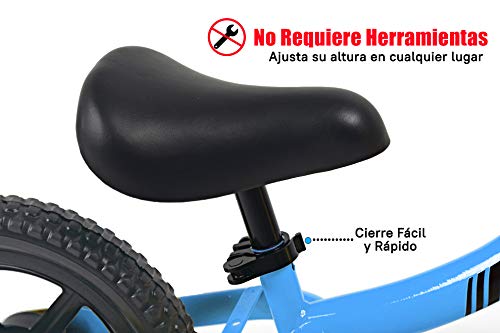 Sawyer - Bicicleta Sin Pedales Ultraligera - Niños 2, 3 y 4 Años (Azul)