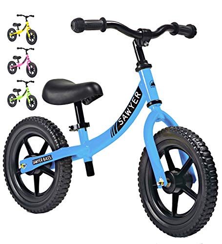 Sawyer - Bicicleta Sin Pedales Ultraligera - Niños 2, 3 y 4 Años (Azul)