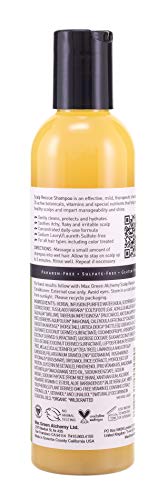 Scalp Rescue Champú, 260 ml, cabello saludable. Reduce la picazón del cuero cabelludo, la caspa y el encrespamiento.