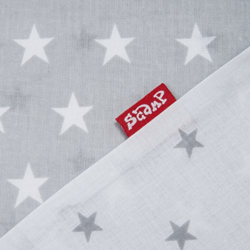 Scamp - Cojín para lactancia, con funda con multitud de diseños (Gris ratón)