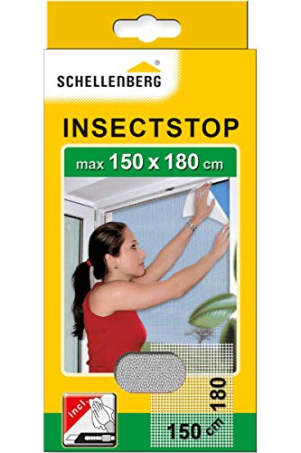 Schellenberg 20403 - Mosquitera, protección anti insectos y moscas para ventanas, color blanco