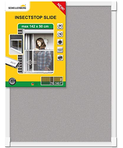 Schellenberg 50810 Protección antiinsectos corredera para Ventanas con persianas (máximo 142 x 50 cm)
