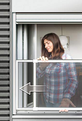 Schellenberg 50810 Protección antiinsectos corredera para Ventanas con persianas (máximo 142 x 50 cm)