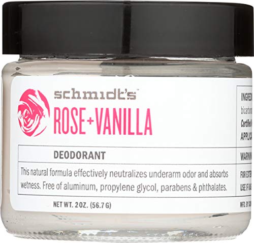 Schmidt's Deodorant - Desodorisante natural Rose + vainilla - 2 oz.