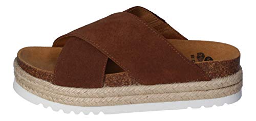 Scholl Sandalias con cuña malindy Cross Marrón 40